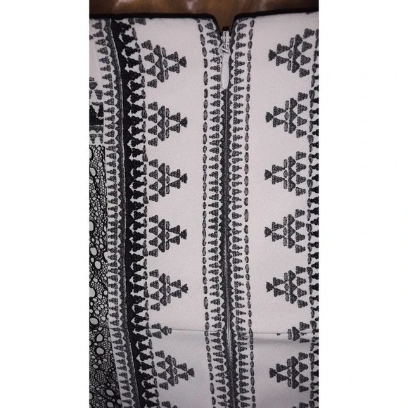 NWT BCBGMaxAzria Sz 10 KIA Black & White  Maxi Dress - Picture 7 of 11